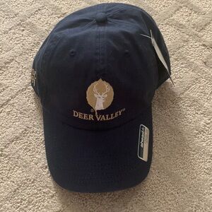 NWT Navy Baseball Cap Hat Deer Valley